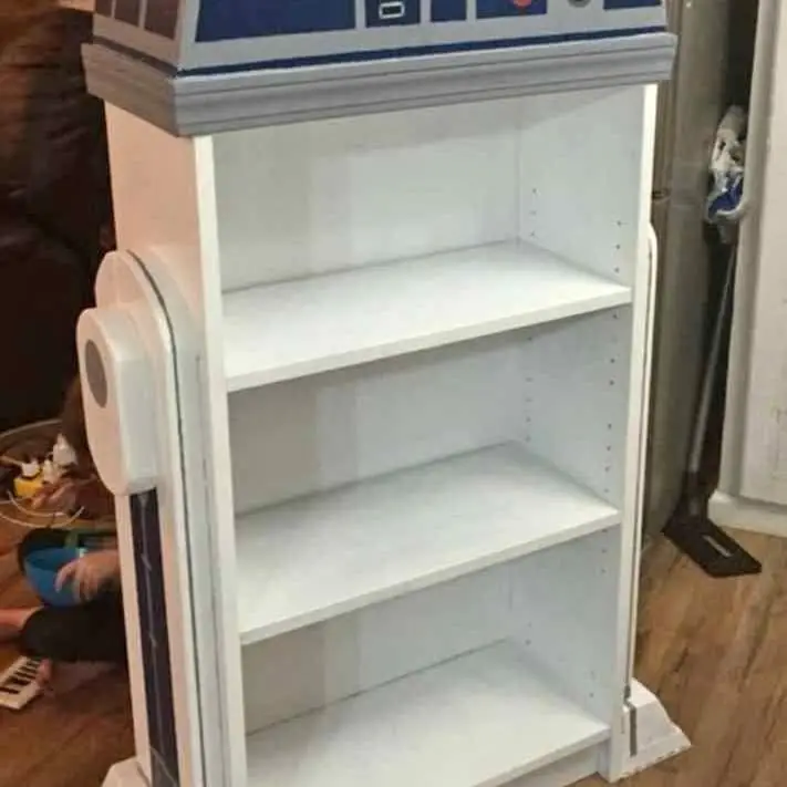 Mueble repisa, biblioteca, R2D2 star wars
