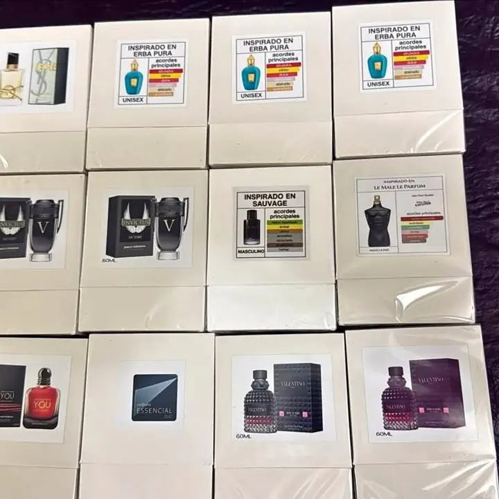 Perfumes inspirados en alta gama envase de vidrio 60ml