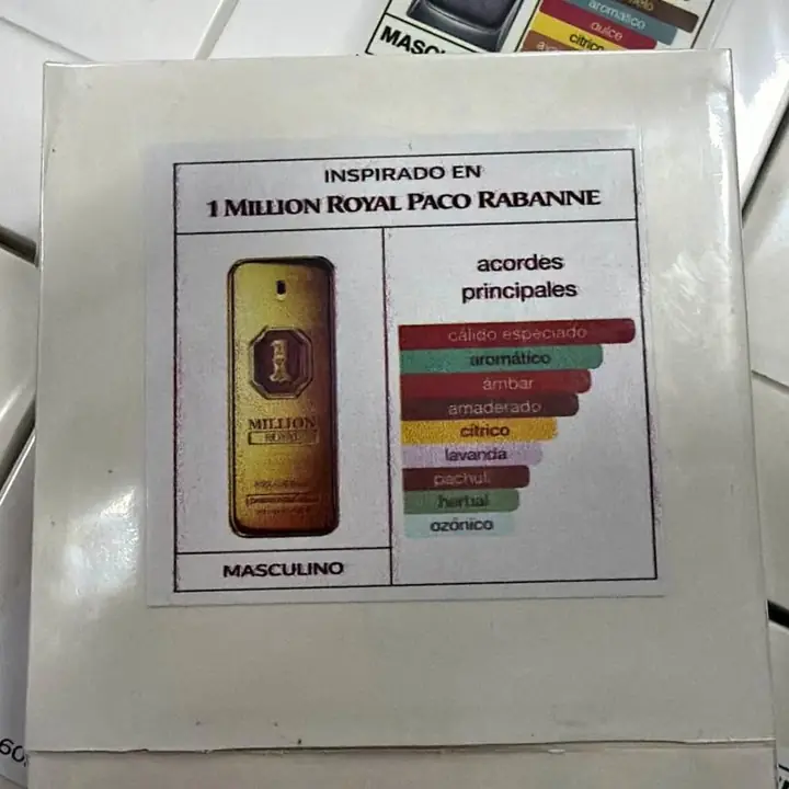 Perfumes inspirados en alta gama envase de vidrio 60ml
