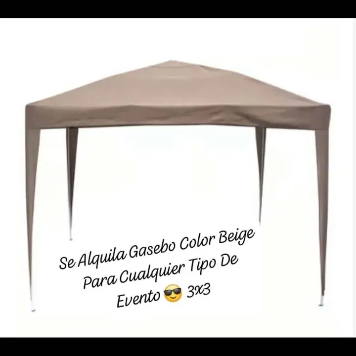 Se Alquila Gasebo Color Beige 3x3