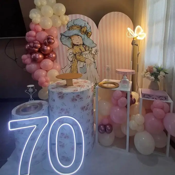 Se alquilan números neón led 55 cm
