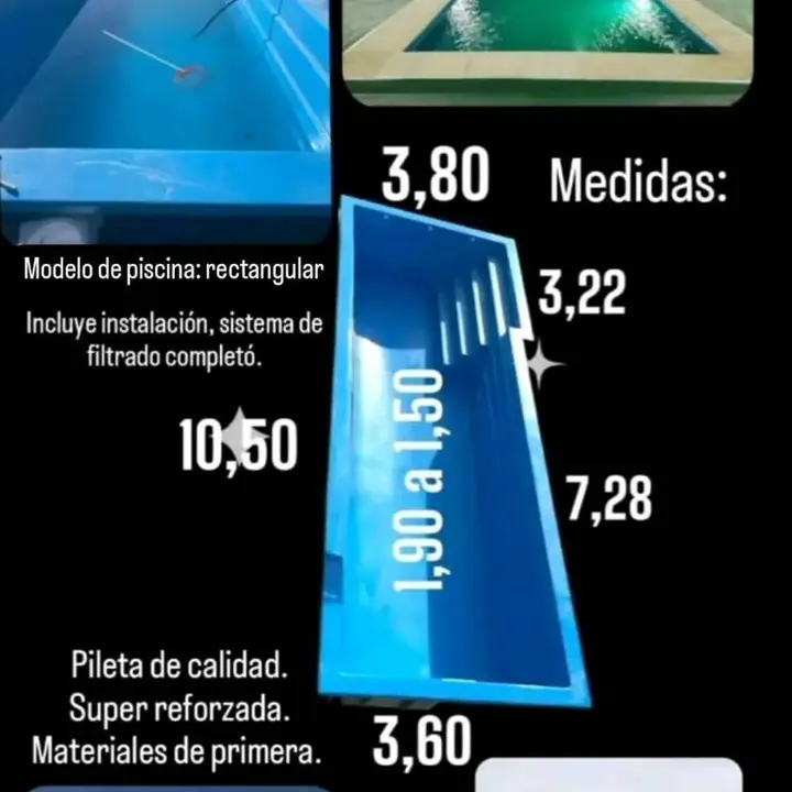 Piletas de fibra de vidrio