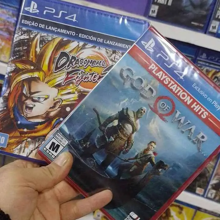 D.ball z + god of war 4 físicos sellados