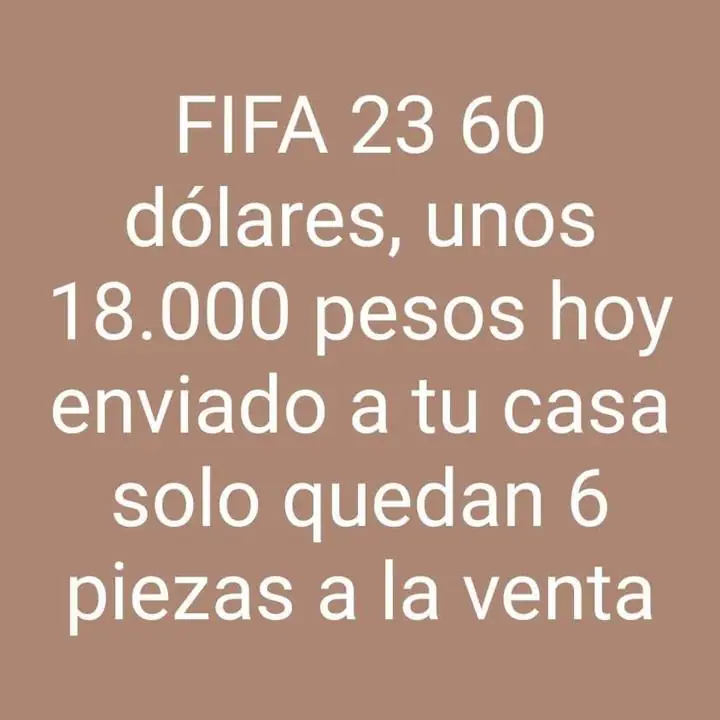 FIFA 23 sellados por mayor y menor