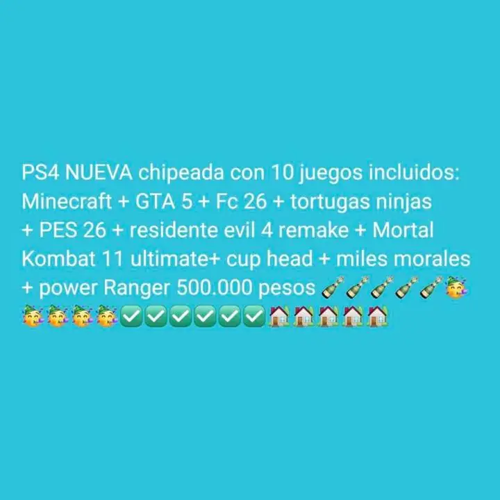 PS4 nuevas chipeadas