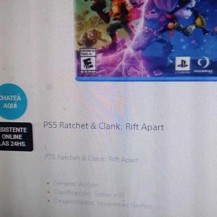 Ratchet exclusivo ps5 (oferta)