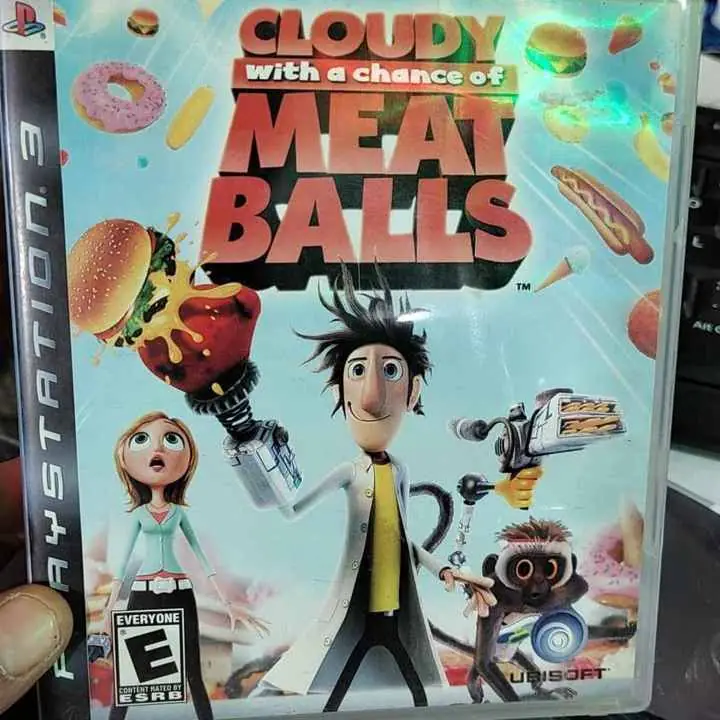 Lluvia de hamburguesas PS3 rarísimo
