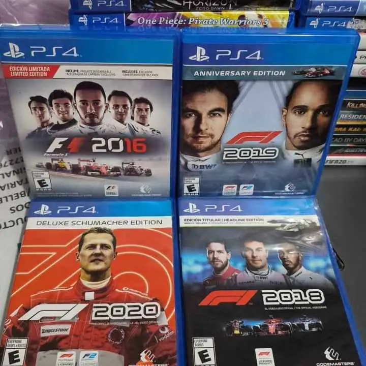 F 1 play 4( lote 4 juegos )