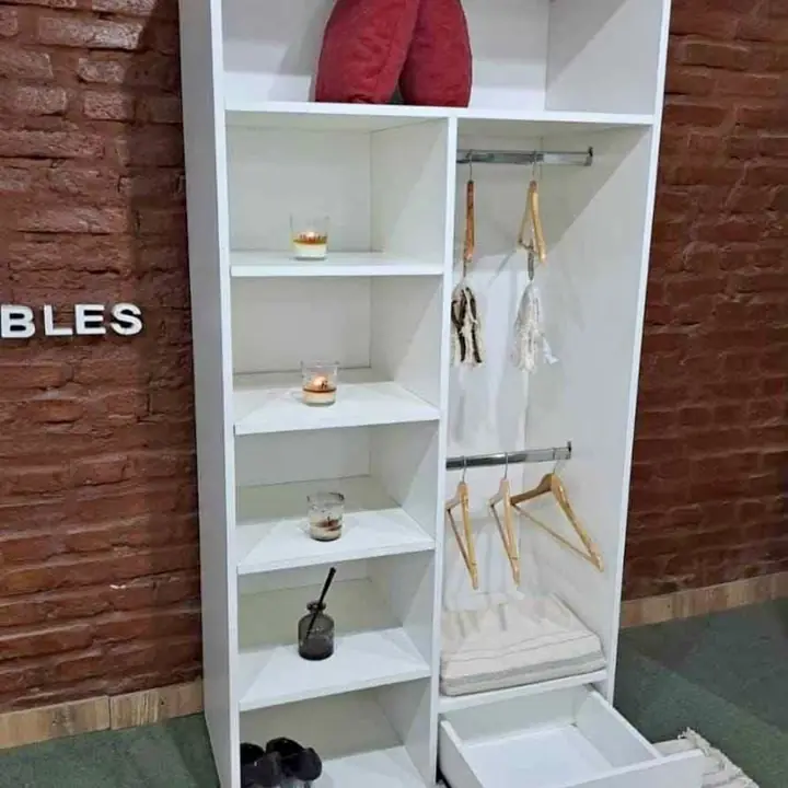 Vestidor con cajón Medidas 180×90×30 Doble Barral Correderas Metálicas $145,000