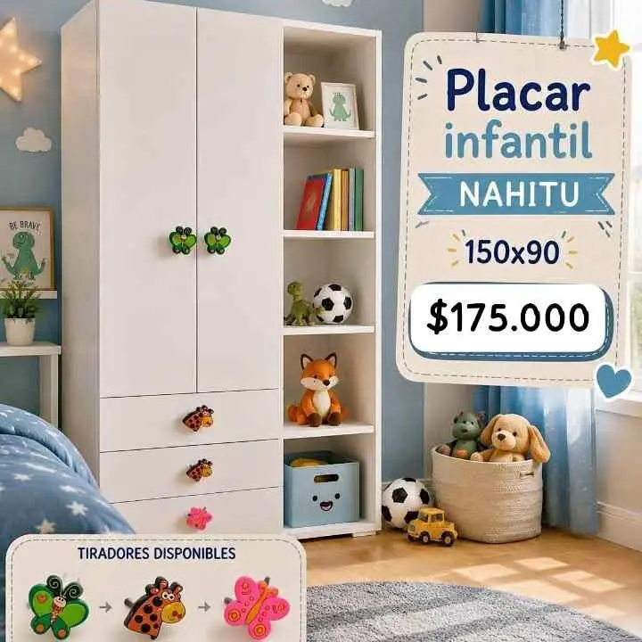 Vestidor Infantil para Nene – Organizador Completo Hermoso vestidor infantil ideal para