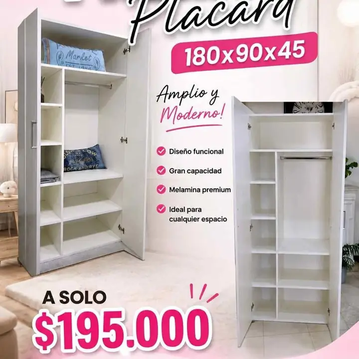 Buenas tengo en promo palacr amplio 180X90X45 $195.000