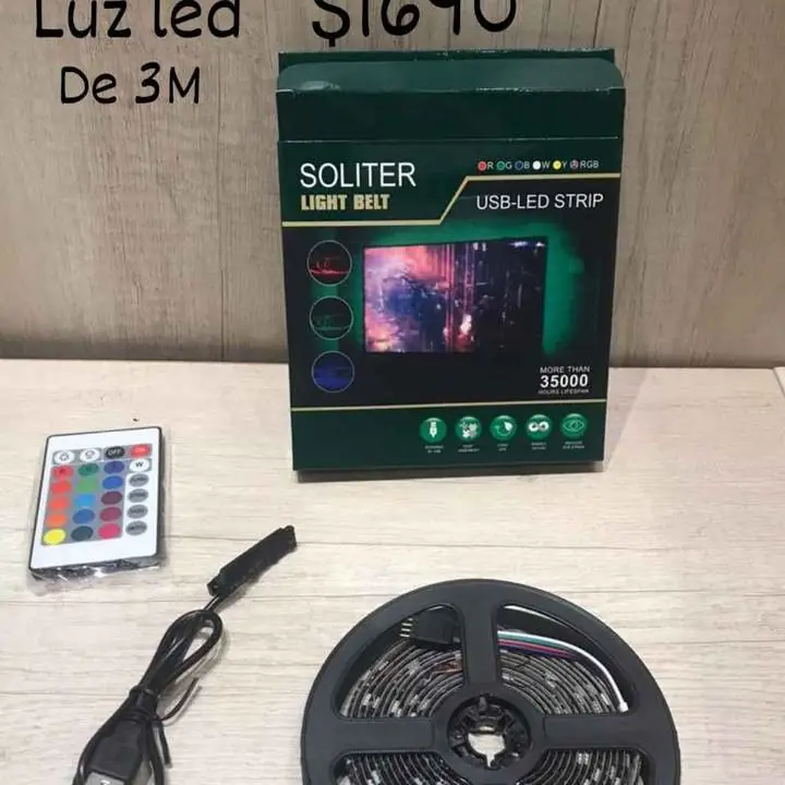 Tira led, aro de luz led, lampara de escritorio