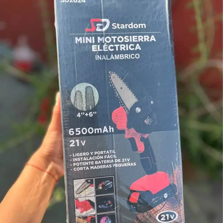 Mini motosierra eléctrica