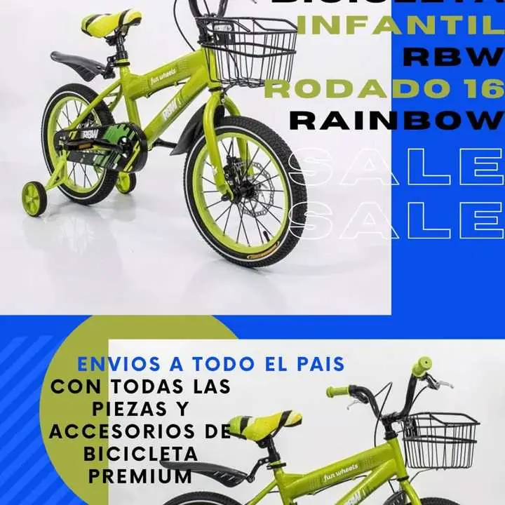 Bicicleta Infantil Rbw Rodado 16 Rainbow