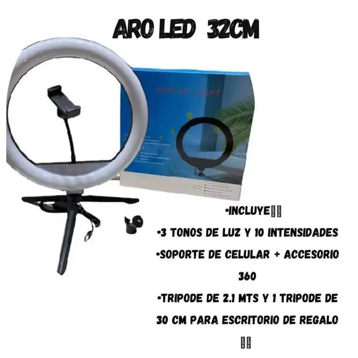 Aro luz LED 32cm