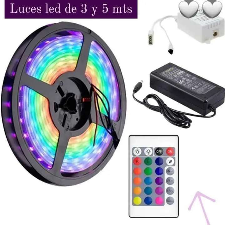 Luces led de 3 y 5 mts