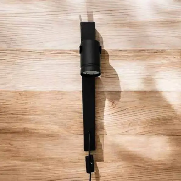 Velador minimalista para amurar a la pared incluye foco deco industrial