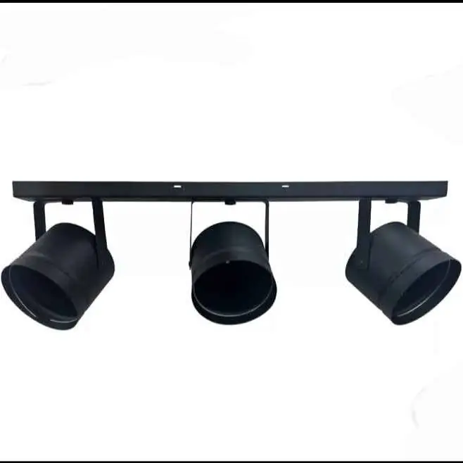 Barral riel de 60cm con 3 tachos spots para lamparas ar111