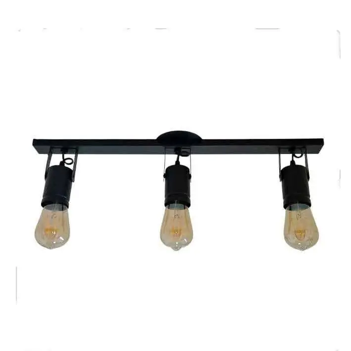 Aplique Barral para techo o pared con spots para lámparas comunes(e27) Deco negro,rosa,gris,blanco