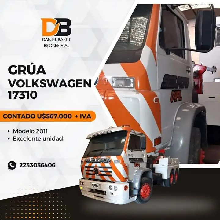 Grua Volkswagen 17310- excelente unidad