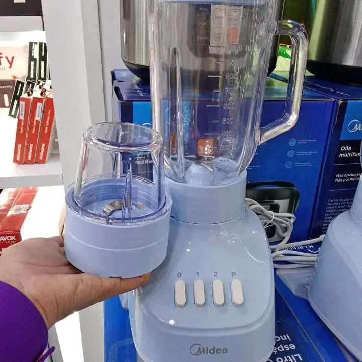 Licuadora Midea jarra de vidrio + mini molino de 0,3L