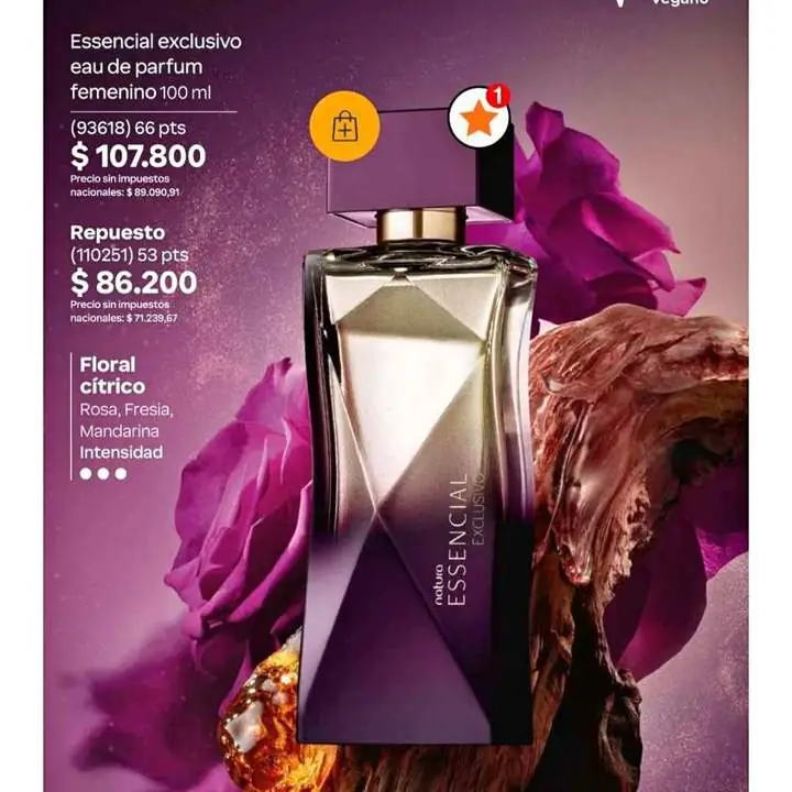 Essencial oud Femenino y exclusivo floral 79999 PROMOCION
