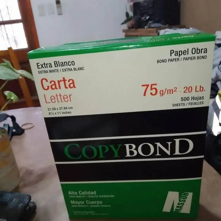 Resma de hojas para impresora