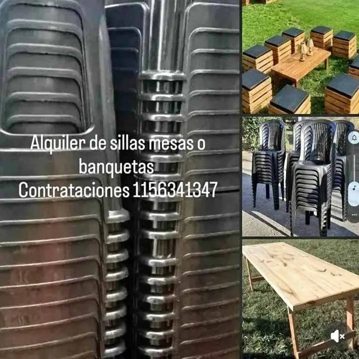 Sillas plásticas para adultos niños fiestas cumpleaños