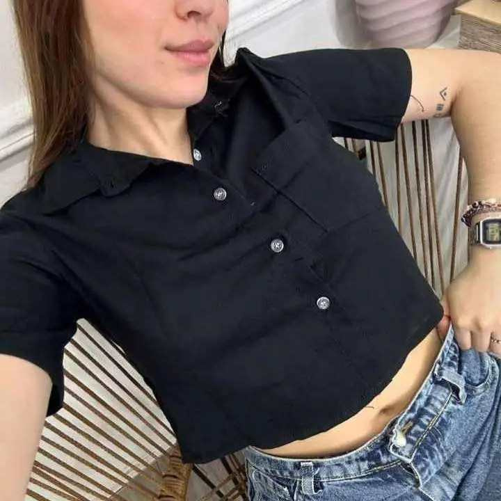 Camisas cortas de lino