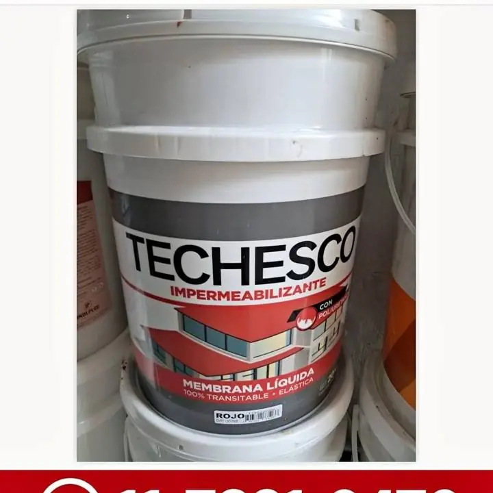 N°1 país! techesco membrana premium con poliuretano y pmma profesional (aplicadores) x 20 KG