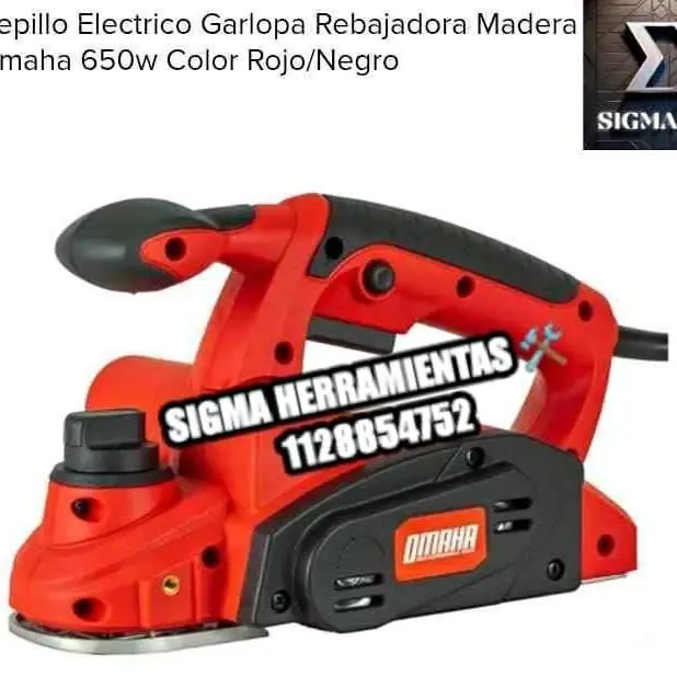 Cepillo eléctrico Garlopa de 650w Omaha