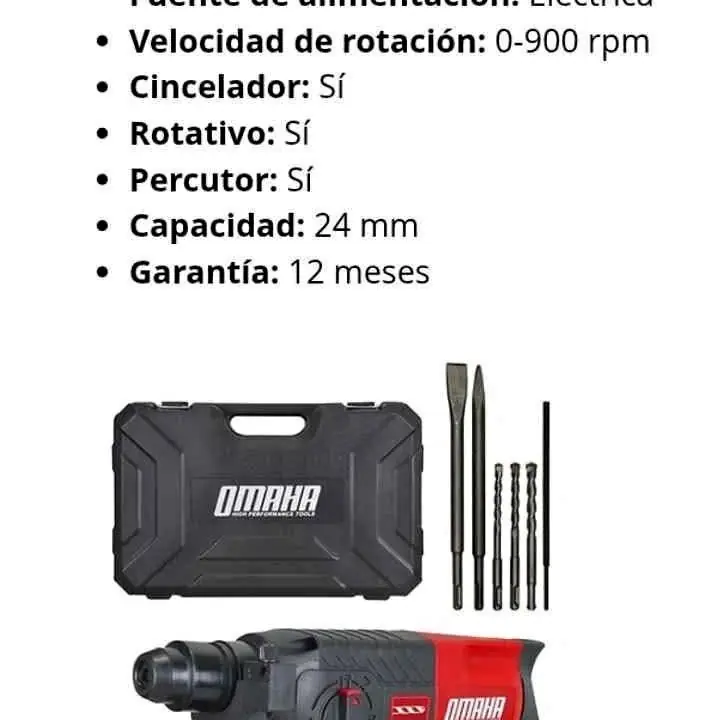 Rotomartillo 800w Omaha ( Rm24-plus)