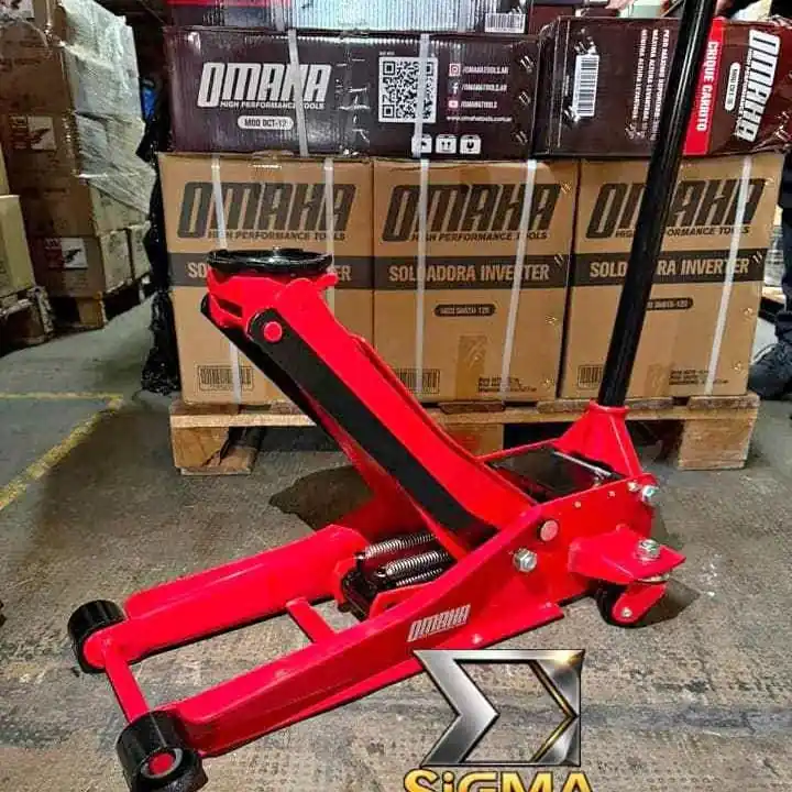 Crique Hidraulico 3Tns Extra Chato Doble Piston OMAHA