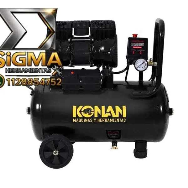 Compresor de Aire de 50l 2.5hp con Kit 3pzs Konan