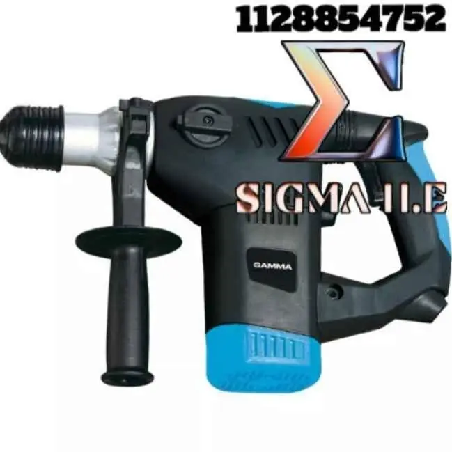 Rotomartillo electroneumático Gamma G1951 negro y celeste frecuencia de 60Hz con 1500W de potencia 2