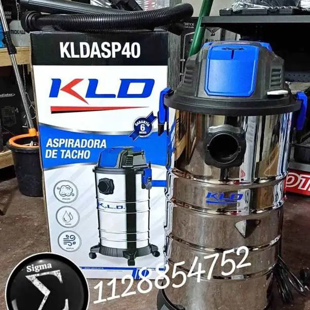 Aspiradora polvo/ liquido de 40litros 1300w KLD