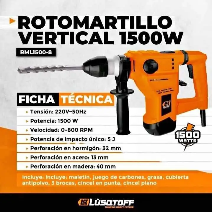 ROTOMARTILLO 1500W Lüsqtoff