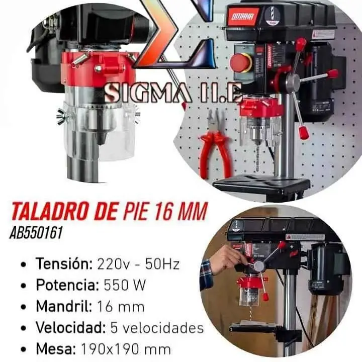 Taladro de Pie 16mm 3/4hp Omaha