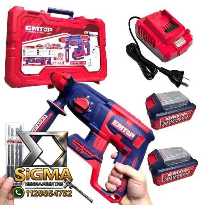 Rotomartillo inalámbrico de 20v 26mm
