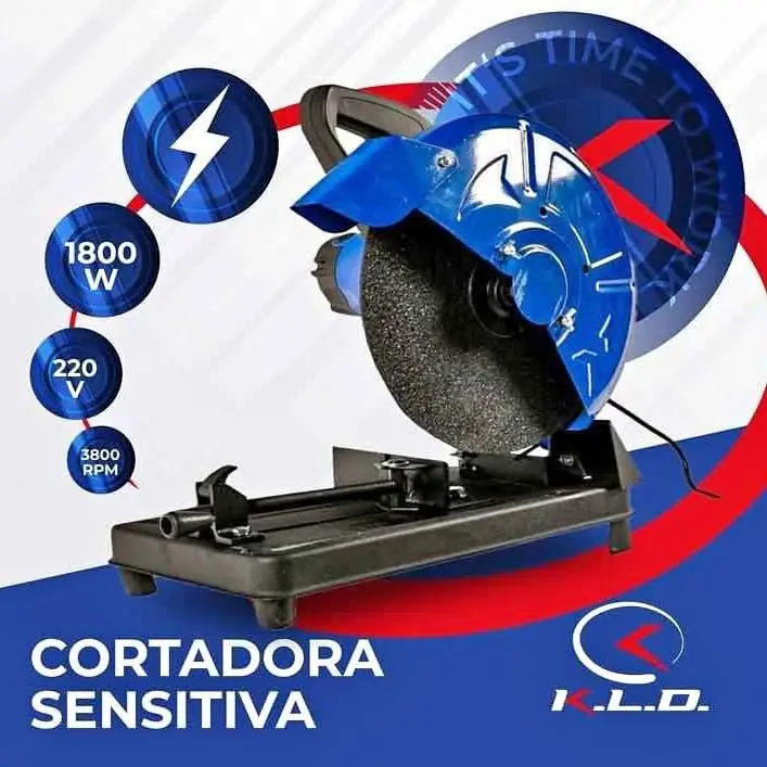 Sierra sensitiva de 1800w con 3 discos y máscara KLD