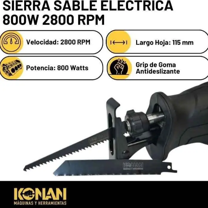 Sierra Sable Konan Electrica de Mano 800w
