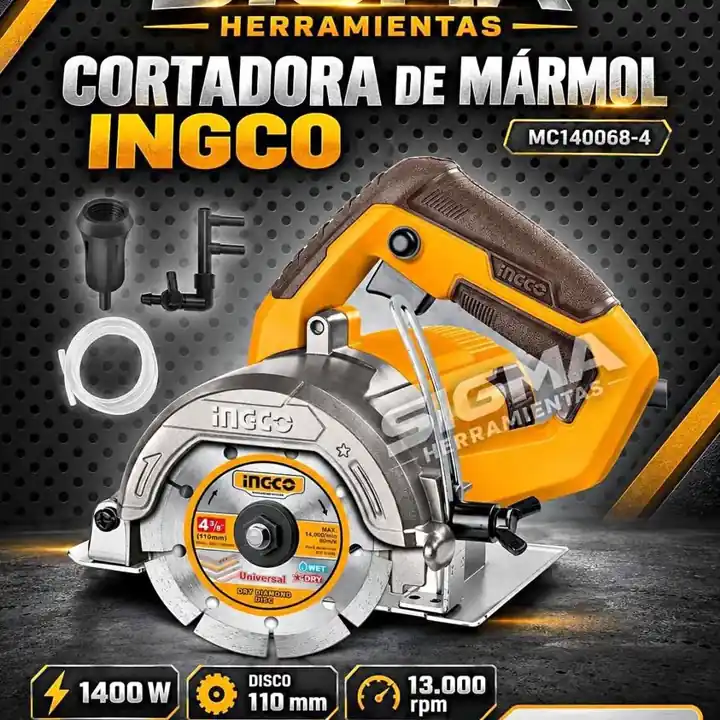 Cortadora de Mármol 1400W Ingco