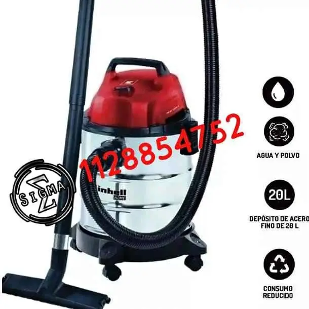 Aspiradora Liquido/polvo de 20litros 1250W EINHELL