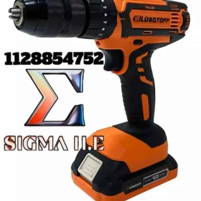 Taladro atornillador con percutor inalambrico y 2 baterías Lüsqtoff ATL18-9B