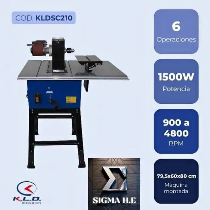 Máquina Combinada de 6 operaciones 1500W kLD