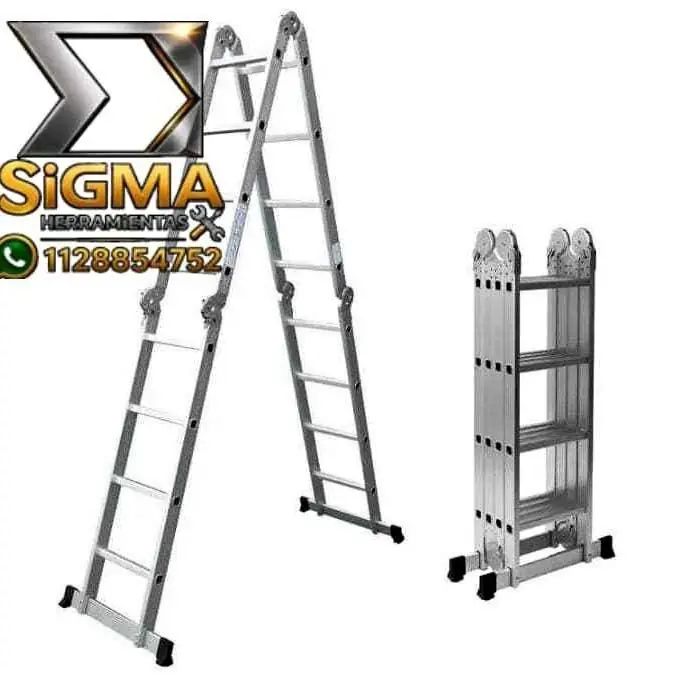 Escalera plegable de acero y escalones de aluminio Omaha 4x4 (EA4)
