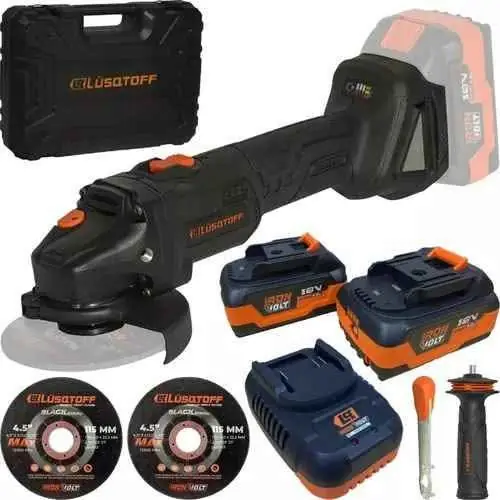 Amoladora Angular Inalambrica Lusqtoff 115mm 18v Brushless