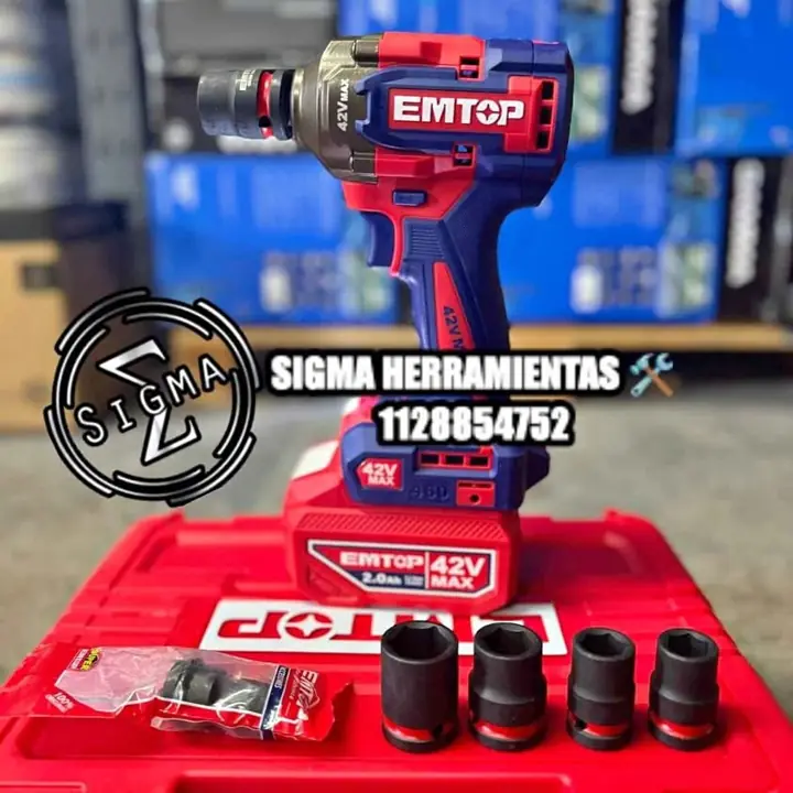 Llave de Impacto 42V 460NM EMTOP