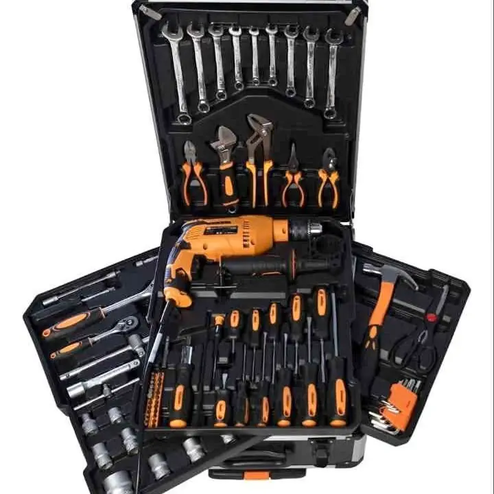 Valija de herramientas + Taladro percutor 750w 107 piezas Lusqtoff