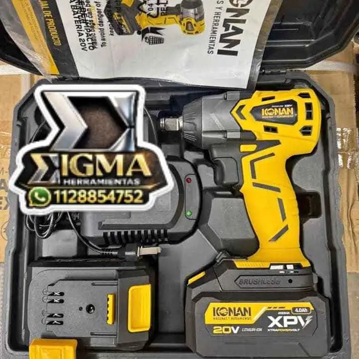 Llave de Impacto 1/2" a Batería 420nm 20V Brushless Konan